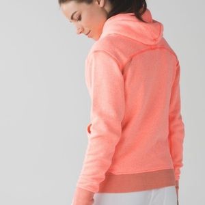 Lululemon Scuba Hoodie color orange/peach sz 10
